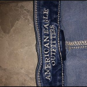 American Eagle high waisted ripped jeans